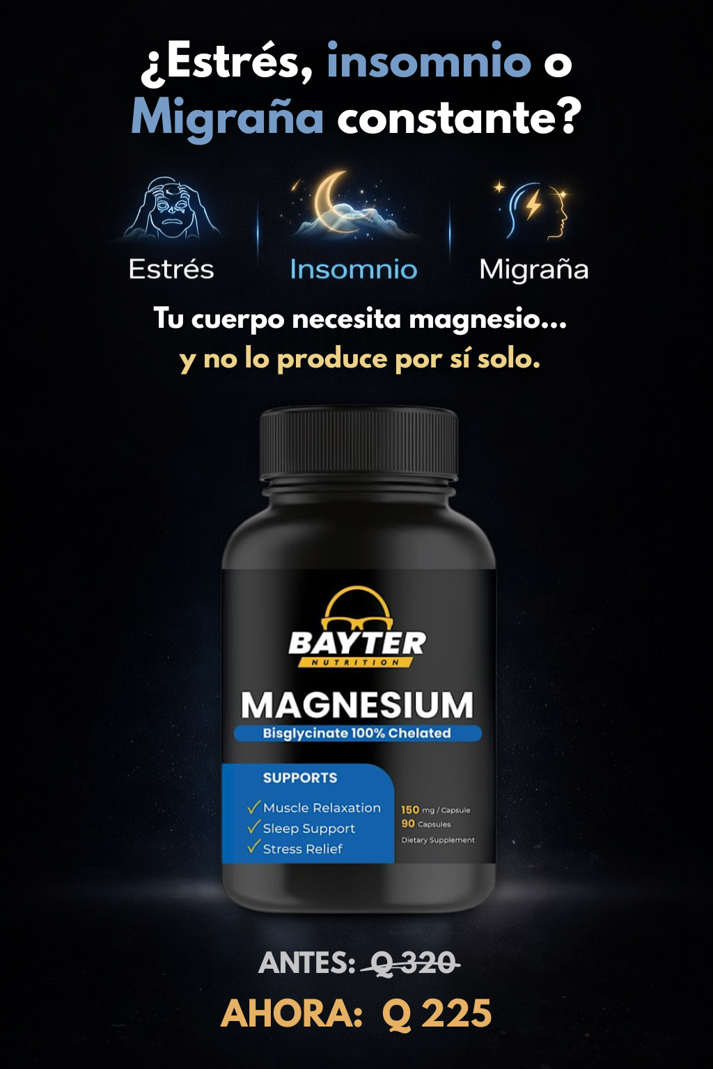 BISGLICINATO DE MAGNESIO BAYTER NUTRITIONS®